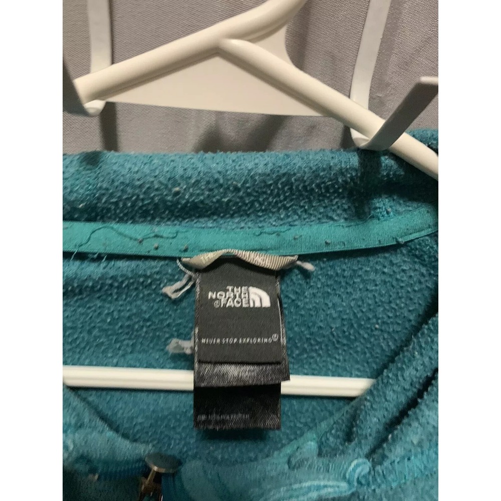 The North Face Hoodie Adult Large Blue Long Sleeve Vintage 90s Women's Sherpa - Picture 6 of 13